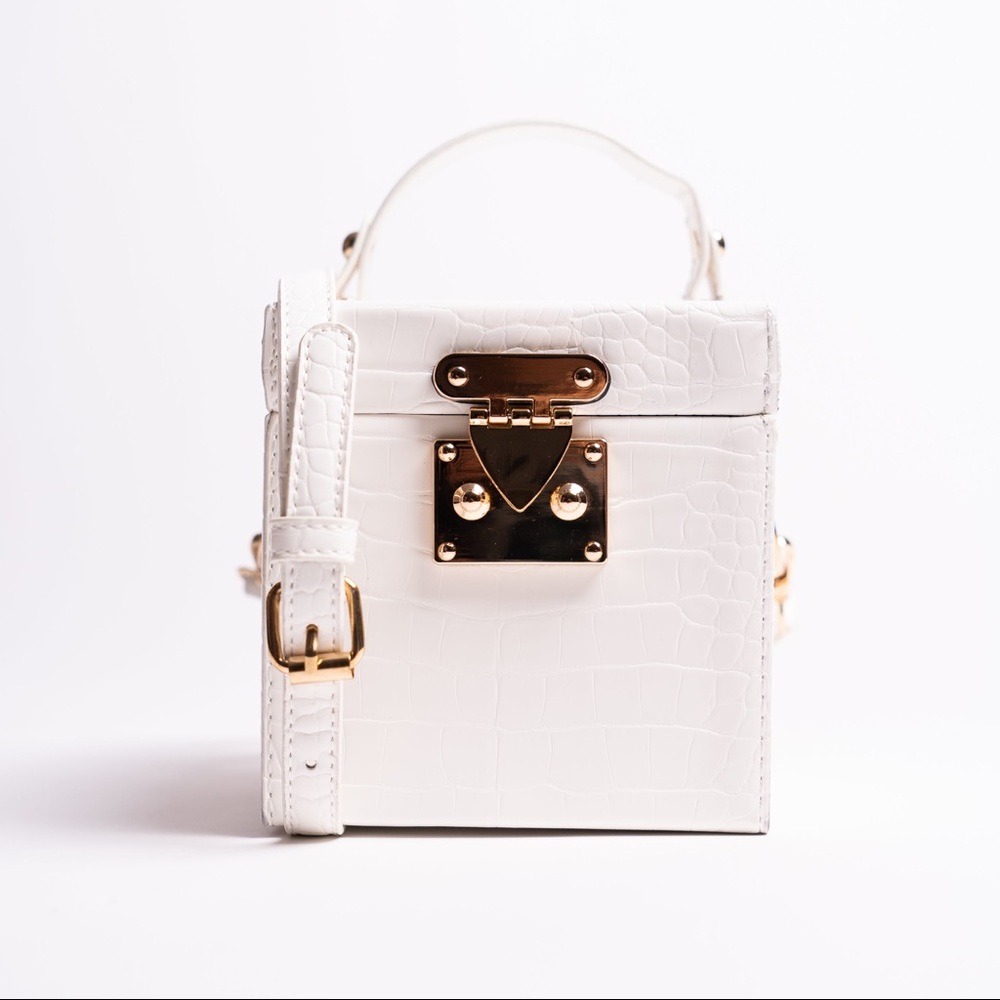 TRESLUX White Bleeker Box Bag